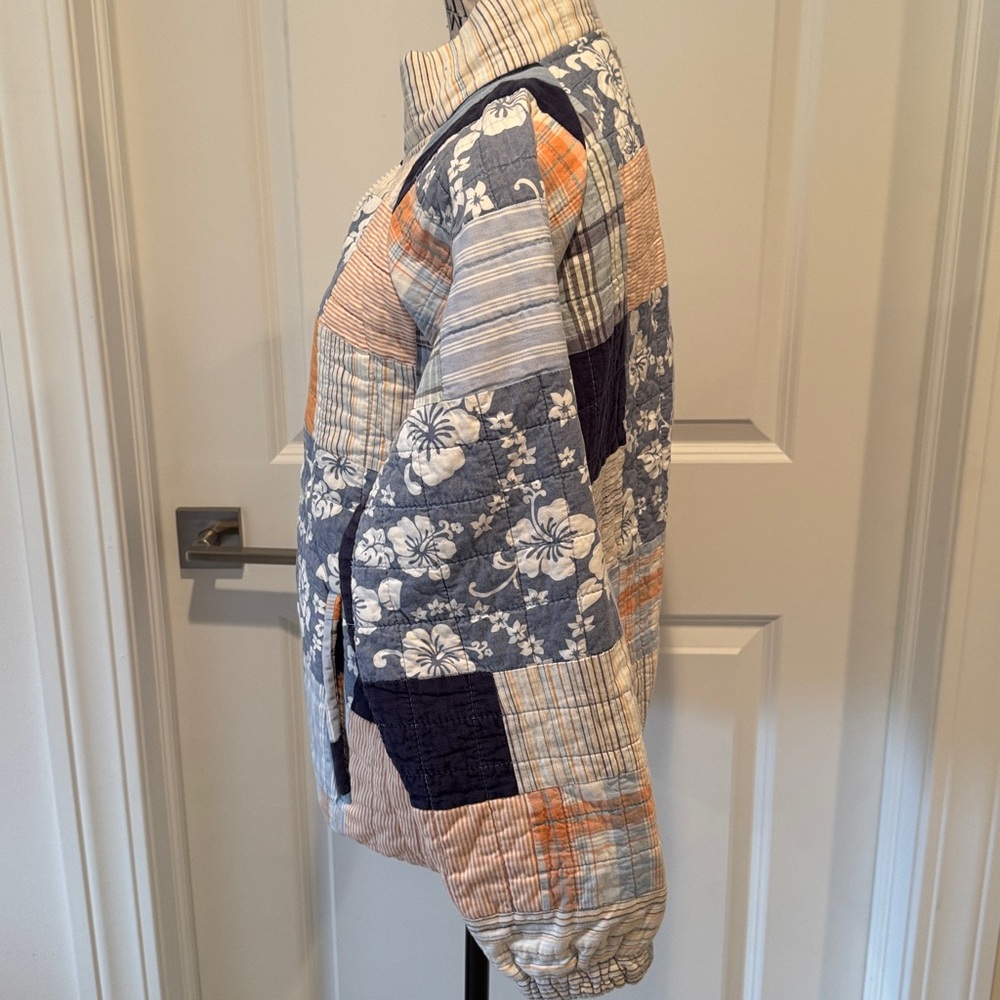 The Morgan Factory Patchwork Upcycled Bomber Jack… - image 5